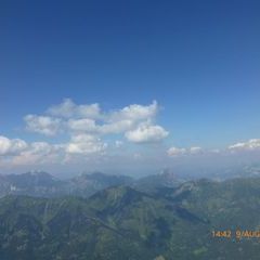Flugwegposition um 12:42:47: Aufgenommen in der Nähe von Schladming, Österreich in 2476 Meter